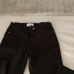 Frame Denim Le High Straight Black